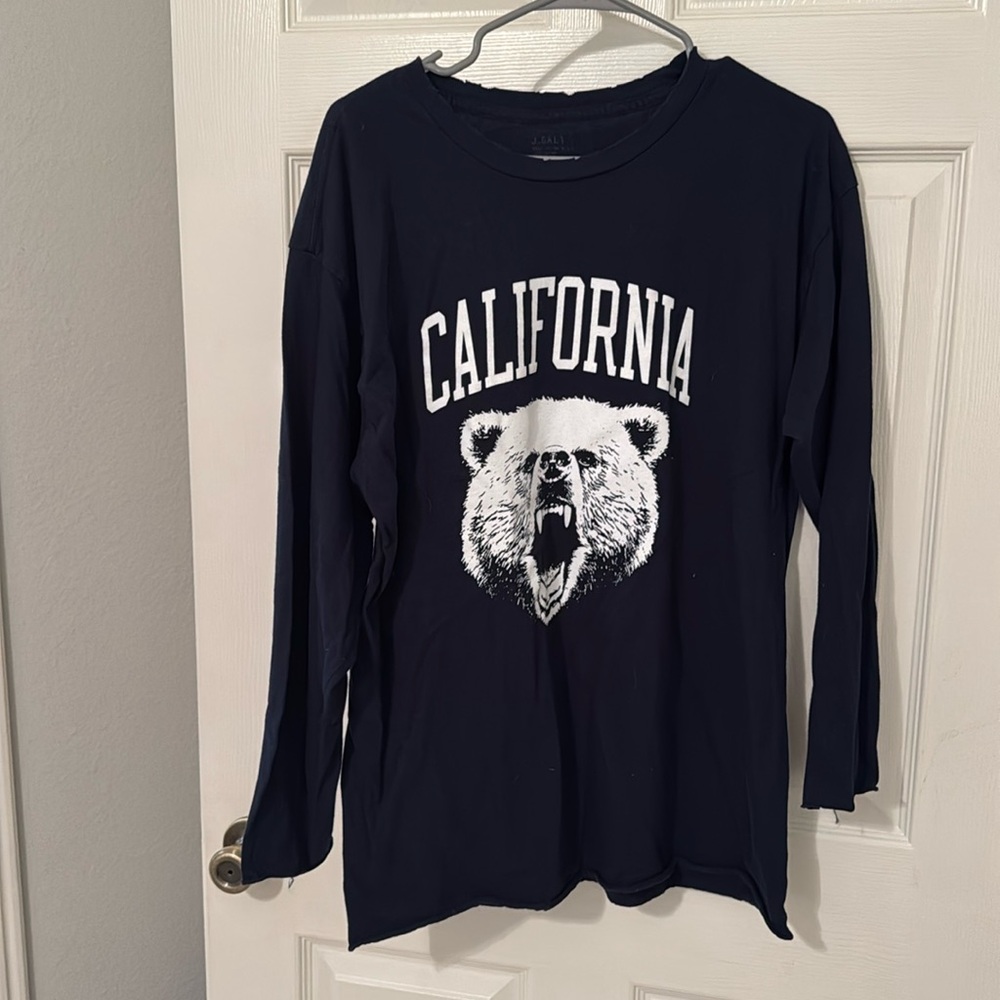 brandy melville navy long sleeve tshirt